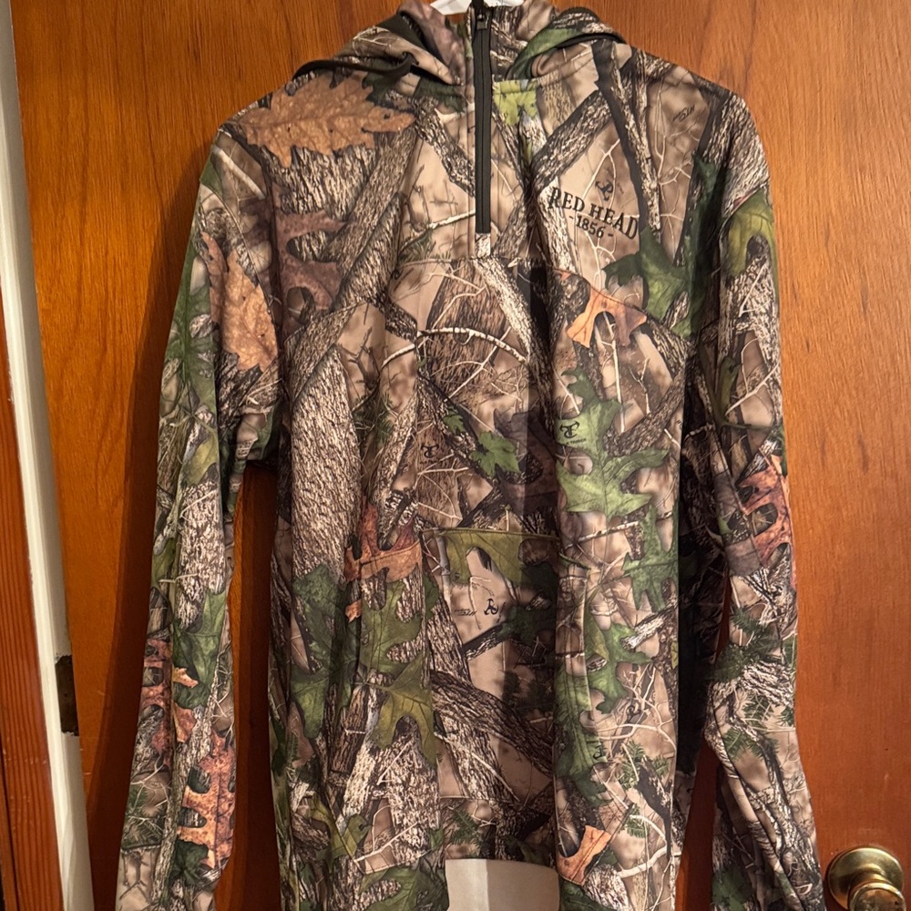 Hooded Sweatshirt Red Head Camo